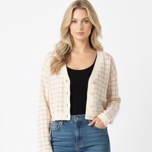 Sadie & Sage knit sweater cardigan size medium